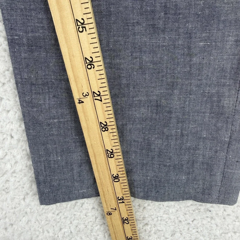 J Crew Ludlow Slim Dress Pants Mens 31x32 Gray Slim Fit Linen Blend Somelos